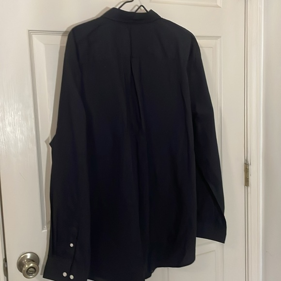 Croft&Barrow Black Button Up Long Sleeve Front Pocket Dress Casual Shirt Sz XXL - Picture 5 of 8